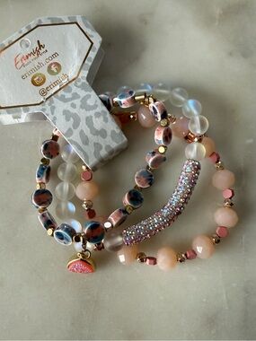 Erimish Pink and Blue Starter Stack NWT